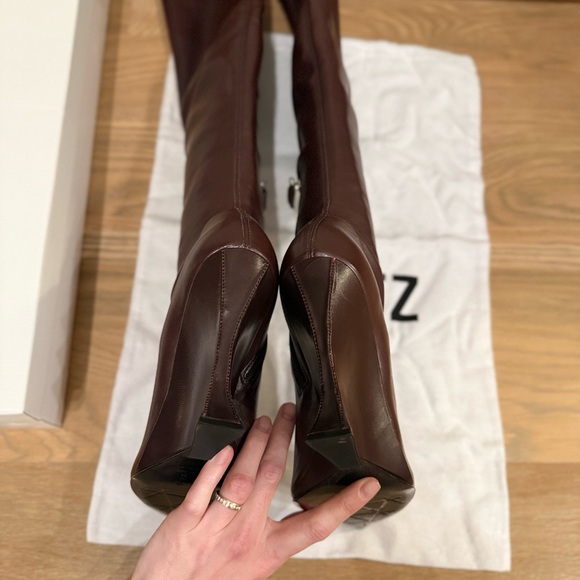 Sienna Over The Knee Cherry Wine Schutz Boots - Picture 6 of 13